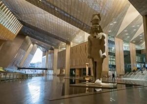 Grand Egyptian Museum staircase 2026